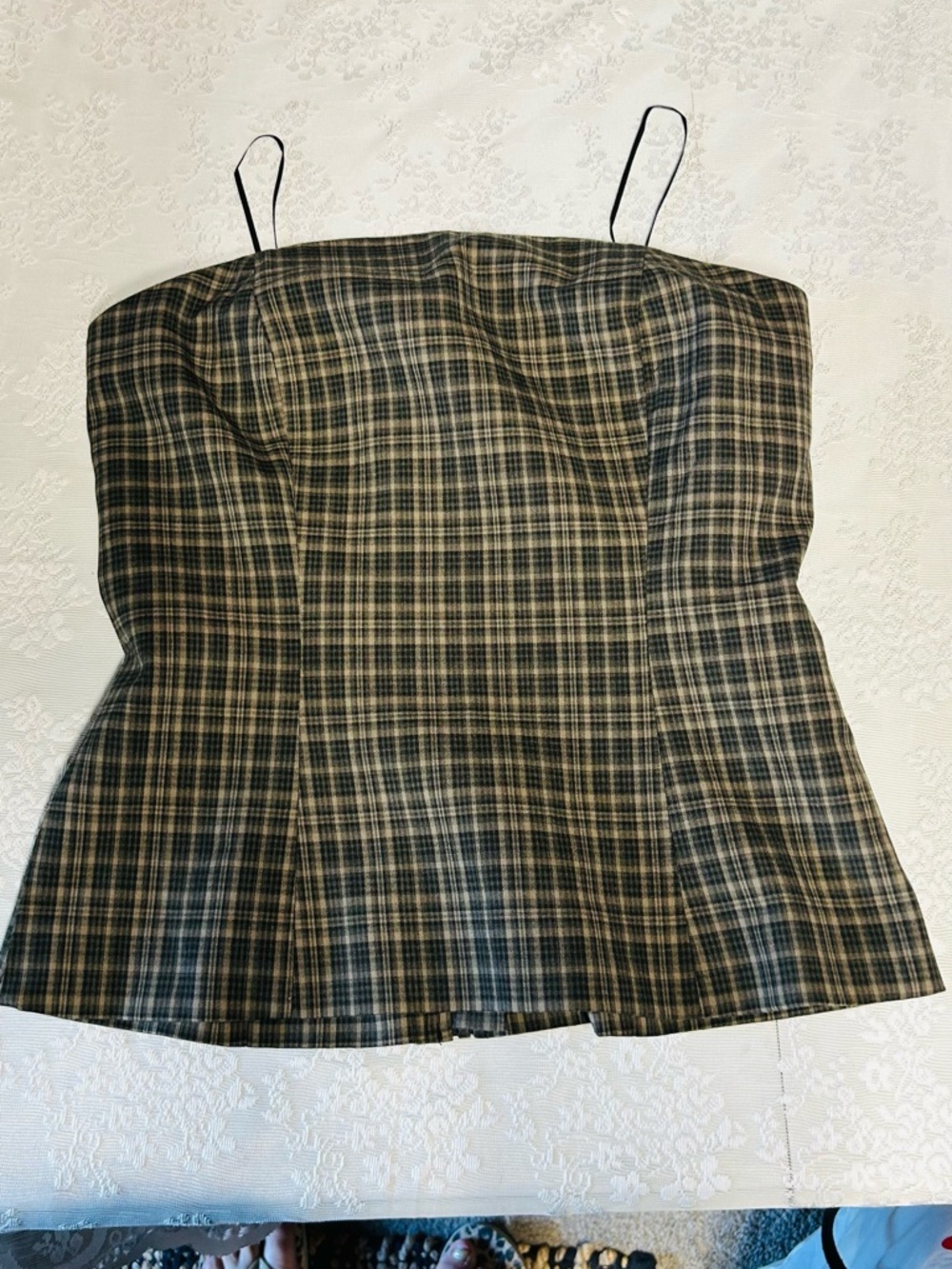 REFORMATION x Kacey Musgraves Steeplechase Plaid Two Piece Set 8P - Picture 8 of 9